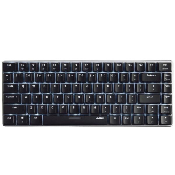 Ajazz AK33 Mechanical Green Axis Mechanical Keyboard w/ Full Backlight for Windows 7/8/Vista/XP/98SE/ME - Black